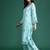 Floral Embroidered Thread Work Kurta with Trousers & With Dupatta