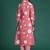 Women Printed Pleated Pure Cotton Kurta with Trousers