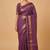 Purple muthu kattam kanchi cotton saree with blouse