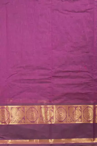 Purple muthu kattam kanchi cotton saree with blouse