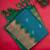 Peacock blue and green temple border silk saree with blouse