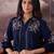 Floral Embroidered Thread Work Pure Cotton Kurta With Trousers