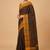 Black kanchi cotton saree with blouse