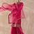 Ethnic Motifs Embroidered Round Neck Zari Kurta With Palazzos & Dupatta