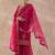 Ethnic Motifs Embroidered Round Neck Zari Kurta With Palazzos & Dupatta