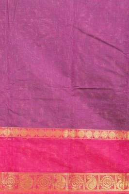 Purple vanasingaram kanchi cotton saree with blouse 3