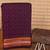 Purple kanchi cotton saree with blouse
