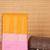 Yellow and baby pink retta pettu semi silk saree with blouse