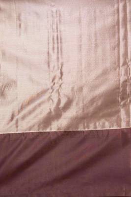 Blue and brown tissue silk saree with blouse 2