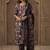 Floral Printed Round Neck Straight Kurta With Trousers & Dupatta
