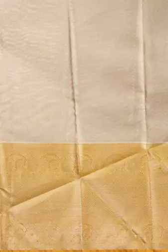 Silver tissue silk saree with blouse