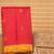 Red and kolam touch silk saree with blouse