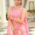 Floral Embroidered Thread Work Kurta with Palazzos & Dupatta