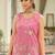 Floral Embroidered Thread Work Kurta with Palazzos & Dupatta