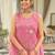 Floral Embroidered Thread Work Kurta with Palazzos & Dupatta
