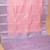 Pastel pink and lavender brocade semi silk saree with blouse