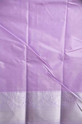 Mint green and lavender bridal silk saree with blouse 3