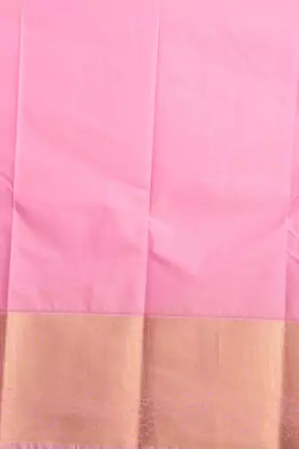 Mustard and pastel pink designer semi silk saree with blouse