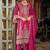 Ethnic Motifs Embroidered Zari V-Neck Straight Kurta & Palazzos With Dupatta