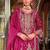 Ethnic Motifs Embroidered Zari V-Neck Straight Kurta & Palazzos With Dupatta