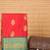 Red and teal korvai semi silk saree with blouse
