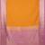Marigold yellow and lavender soft silk saree with blouse