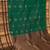 Dual tone green and brown traditional silk saree with blouse