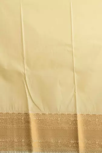 Bottle green zari kattam semi silk saree with blouse