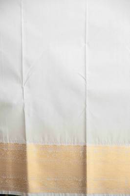 Bronze brown and grey soft silk saree with blouse 3