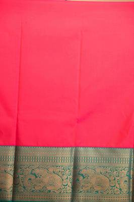 Lime green ganga jamuna soft silk saree with blouse 3