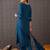 Paisley Printed Round Neck Thread Work Pure Cotton Kurta & Trousers With Dupatta
