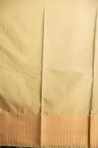 Grey and malai soft silk saree with blouse