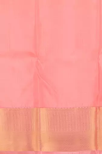 Pastel green and peach touch silk saree with blouse