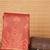 Blood red designer brocade semi silk saree with blouse
