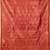 Blood red designer brocade semi silk saree with blouse