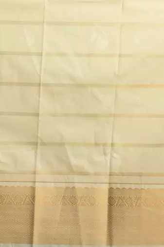 Cobalt blue and cream checked semi silk saree with blouse
