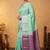 Pastel mint soft silk saree with blouse