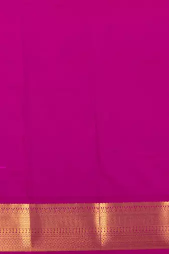Peach and purple semi silk saree with blouse