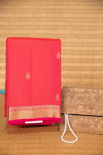 Orange soda and pink touch silk saree with blouse