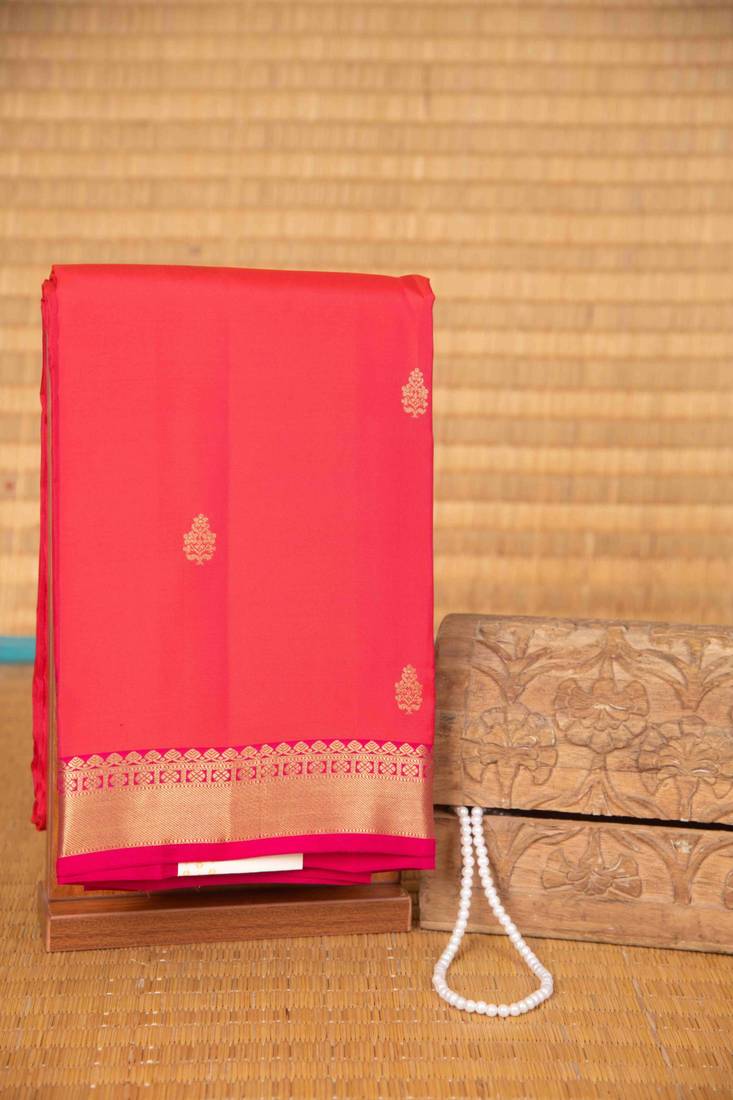 Orange soda and pink touch silk saree with blouse