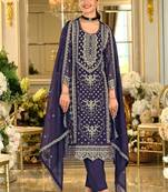 Women Ethnic Motifs Embroidered Regular Thread Work Kurta Set