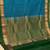 Dodger blue and green touch silk saree with blouse