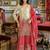 Ethnic Motifs Embroidered Round Neck Straight Kurta With Sharara & Dupatta