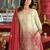 Ethnic Motifs Embroidered Round Neck Straight Kurta With Sharara & Dupatta