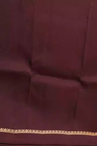 Aegean blue and brown touch silk saree with blouse