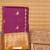 Jam purple and mustard touch silk saree with blouse