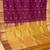 Jam purple and mustard touch silk saree with blouse