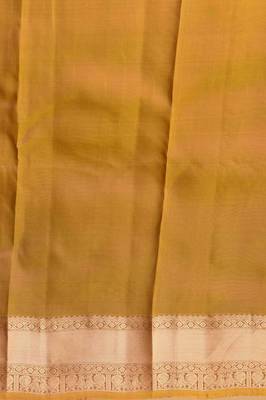 Jam purple and mustard touch silk saree with blouse 3