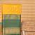 Marigold yellow and green semi silk saree with blouse