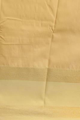 Canary yellow veldhari semi silk saree with blouse 3